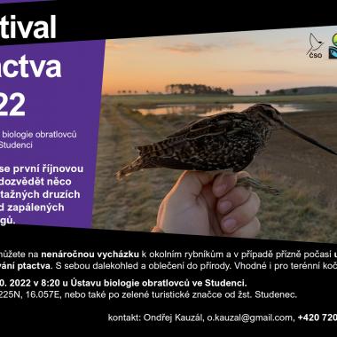 Pozvánka Festival ptactva 1. 10. 2022 1